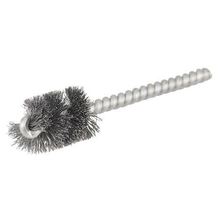 Weiler 3/4" Power Tube Brush, .006" Steel Wire Fill, 1" Brush Length 21076
